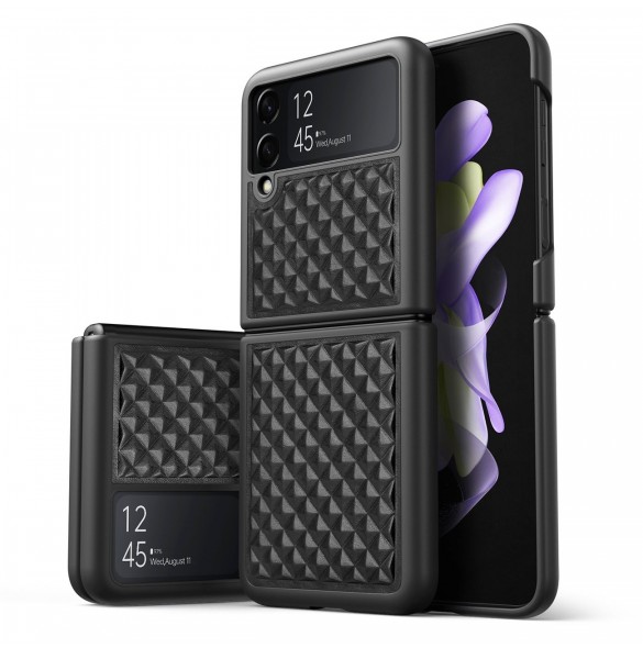 Dux Ducis Venice fodral till Samsung Galaxy Z Flip 4 läderfodral svart