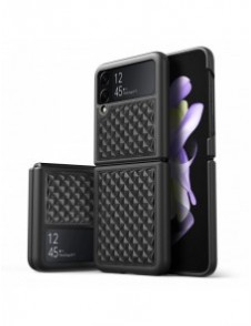 Dux Ducis Venice fodral till Samsung Galaxy Z Flip 4 läderfodral svart