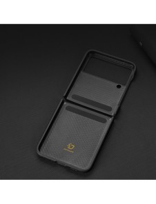 Dux Ducis Venice fodral till Samsung Galaxy Z Flip 4 läderfodral svart