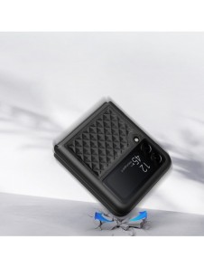 Dux Ducis Venice fodral till Samsung Galaxy Z Flip 4 läderfodral svart