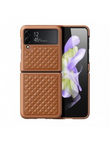 Dux Ducis Venice fodral till Samsung Galaxy Z Flip 4 läderfodral brunt