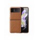 Dux Ducis Venice fodral till Samsung Galaxy Z Flip 4 läderfodral brunt