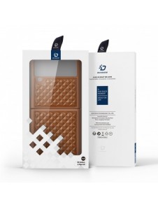 Dux Ducis Venice fodral till Samsung Galaxy Z Flip 4 läderfodral brunt