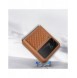 Dux Ducis Venice fodral till Samsung Galaxy Z Flip 4 läderfodral brunt