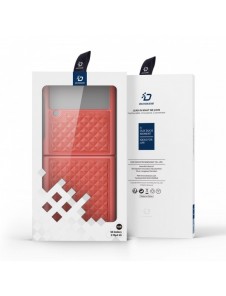 Dux Ducis Venice fodral till Samsung Galaxy Z Flip 4 läderfodral rött