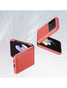 Dux Ducis Venice fodral till Samsung Galaxy Z Flip 4 läderfodral rött