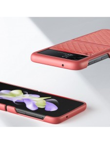 Dux Ducis Venice fodral till Samsung Galaxy Z Flip 4 läderfodral rött