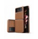 Dux Ducis Venice läderfodral till Samsung Galaxy Z Flip 3 Äkta läderfodral Brun