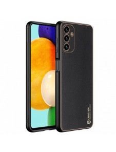 Dux Ducis Yolo elegant skal tillverkat av ekologiskt läder för Samsung Galaxy A13 5G svart