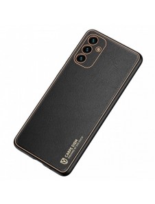 Dux Ducis Yolo elegant skal tillverkat av ekologiskt läder för Samsung Galaxy A13 5G svart
