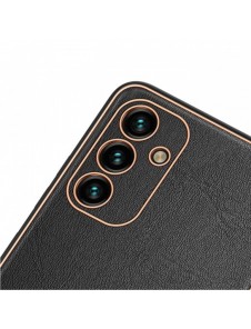 Dux Ducis Yolo elegant skal tillverkat av ekologiskt läder för Samsung Galaxy A13 5G svart
