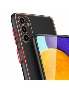 Dux Ducis Yolo elegant skal tillverkat av ekologiskt läder för Samsung Galaxy A13 5G svart