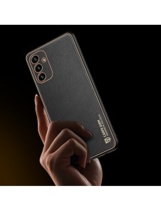 Dux Ducis Yolo elegant skal tillverkat av ekologiskt läder för Samsung Galaxy A13 5G svart