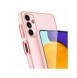 Dux Ducis Yolo elegant skal tillverkat av ekologiskt läder för Samsung Galaxy A13 5G rosa
