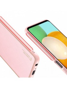 Dux Ducis Yolo elegant skal tillverkat av ekologiskt läder för Samsung Galaxy A13 5G rosa