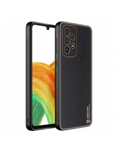 Dux Ducis Yolo elegant skal tillverkat av ekologiskt läder för Samsung Galaxy A33 5G svart