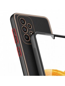 Dux Ducis Yolo elegant skal tillverkat av ekologiskt läder för Samsung Galaxy A33 5G svart