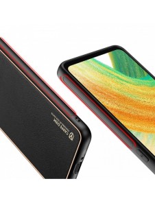 Dux Ducis Yolo elegant skal tillverkat av ekologiskt läder för Samsung Galaxy A33 5G svart