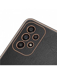 Dux Ducis Yolo elegant skal tillverkat av ekologiskt läder för Samsung Galaxy A53 5G svart