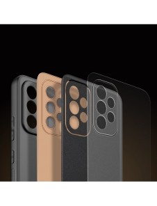 Dux Ducis Yolo elegant skal tillverkat av ekologiskt läder för Samsung Galaxy A53 5G svart