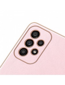 Dux Ducis Yolo elegant skal tillverkat av ekologiskt läder för Samsung Galaxy A53 5G rosa
