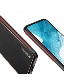Dux Ducis Yolo elegant skal tillverkat av ekologiskt läder för Samsung Galaxy S22 + (S22 Plus) svart