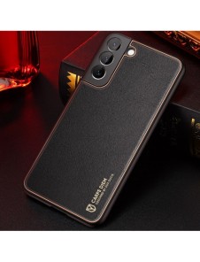 Dux Ducis Yolo elegant skal tillverkat av ekologiskt läder för Samsung Galaxy S22 + (S22 Plus) svart