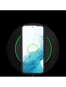 Dux Ducis Yolo elegant skal tillverkat av ekologiskt läder för Samsung Galaxy S22 + (S22 Plus) svart