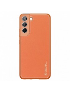 Dux Ducis Yolo elegant skal tillverkat av ekologiskt läder för Samsung Galaxy S22 + (S22 Plus) orange