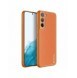 Dux Ducis Yolo elegant skal tillverkat av ekologiskt läder för Samsung Galaxy S22 + (S22 Plus) orange
