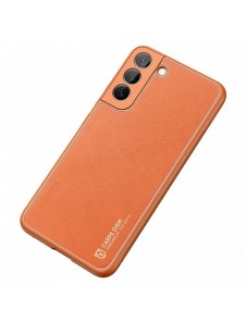 Dux Ducis Yolo elegant skal tillverkat av ekologiskt läder för Samsung Galaxy S22 + (S22 Plus) orange