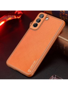 Dux Ducis Yolo elegant skal tillverkat av ekologiskt läder för Samsung Galaxy S22 + (S22 Plus) orange
