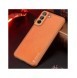 Dux Ducis Yolo elegant skal tillverkat av ekologiskt läder för Samsung Galaxy S22 + (S22 Plus) orange