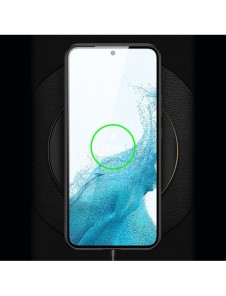 Dux Ducis Yolo elegant skal tillverkat av ekologiskt läder för Samsung Galaxy S22 + (S22 Plus) röd