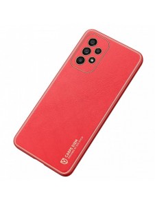 Elegant skal tillverkat av konstläder för Samsung Galaxy A33 5G röd. Dux Ducis Yolo