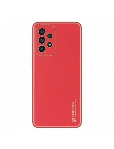 Elegant skal tillverkat av konstläder för Samsung Galaxy A33 5G röd. Dux Ducis Yolo