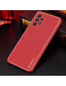 Elegant skal tillverkat av konstläder för Samsung Galaxy A33 5G röd. Dux Ducis Yolo