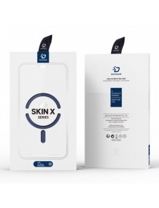iPhone 15 Pro Magnetic MagSafe Flip Fodral Dux Ducis Skin X Pro - Blå