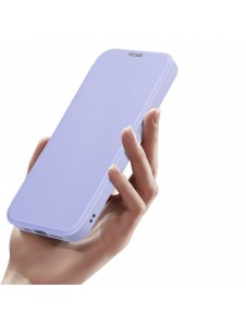 iPhone 15 Pro Max Magnetic MagSafe Flip Case Dux Ducis Skin X Pro - Lila