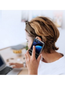 Läder plånboksfodral till Motorola Razr 40 Ultra Dux Ducis Bril - svart