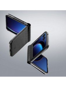 Läder plånboksfodral till Motorola Razr 40 Ultra Dux Ducis Bril - svart