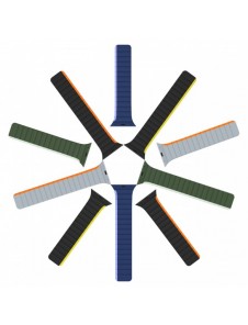 Magnetisk Apple Watch SE, 9, 8, 7, 6, 5, 4, 3, 2, 1 (41, 40, 38 mm) Dux Ducis-rem (LD-version) - blå