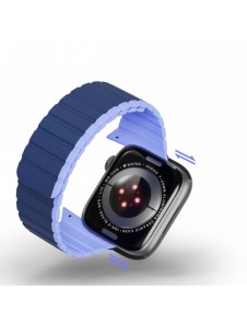 Magnetisk Apple Watch SE, 9, 8, 7, 6, 5, 4, 3, 2, 1 (41, 40, 38 mm) Dux Ducis-rem (LD-version) - blå