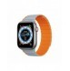 Magnetisk Apple Watch SE, 9, 8, 7, 6, 5, 4, 3, 2, 1 (41, 40, 38 mm) Dux Ducis-rem (LD-version) - grå-orange