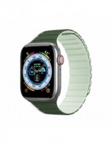 Magnetisk Apple Watch SE, 9, 8, 7, 6, 5, 4, 3, 2, 1 (41, 40, 38 mm) Dux Ducis-rem (LD-version) - grön