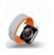 Magnetisk Apple Watch Ultra, SE, 9, 8, 7, 6, 5, 4, 3, 2, 1 (49, 45, 44, 42 mm) Dux Ducis-rem (LD-version) - grå och orange