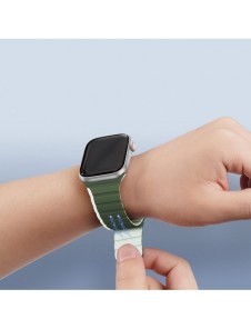 Magnetisk Apple Watch Ultra, SE, 9, 8, 7, 6, 5, 4, 3, 2, 1 (49, 45, 44, 42 mm) Dux Ducis-rem (LD-version) - grön