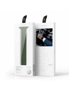 Magnetisk Apple Watch Ultra, SE, 9, 8, 7, 6, 5, 4, 3, 2, 1 (49, 45, 44, 42 mm) Dux Ducis-rem (LD-version) - grön