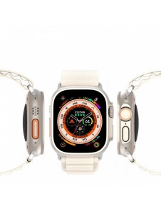 Sportspänne för Apple Watch 9 / 8 / 7 / 6 / SE / 5 / 4 / 3 / 2 / 1 (41, 40, 38 mm) Dux Ducis Strap GS Version - Vit