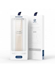 Sportspänne för Apple Watch 9 / 8 / 7 / 6 / SE / 5 / 4 / 3 / 2 / 1 (41, 40, 38 mm) Dux Ducis Strap GS Version - Vit